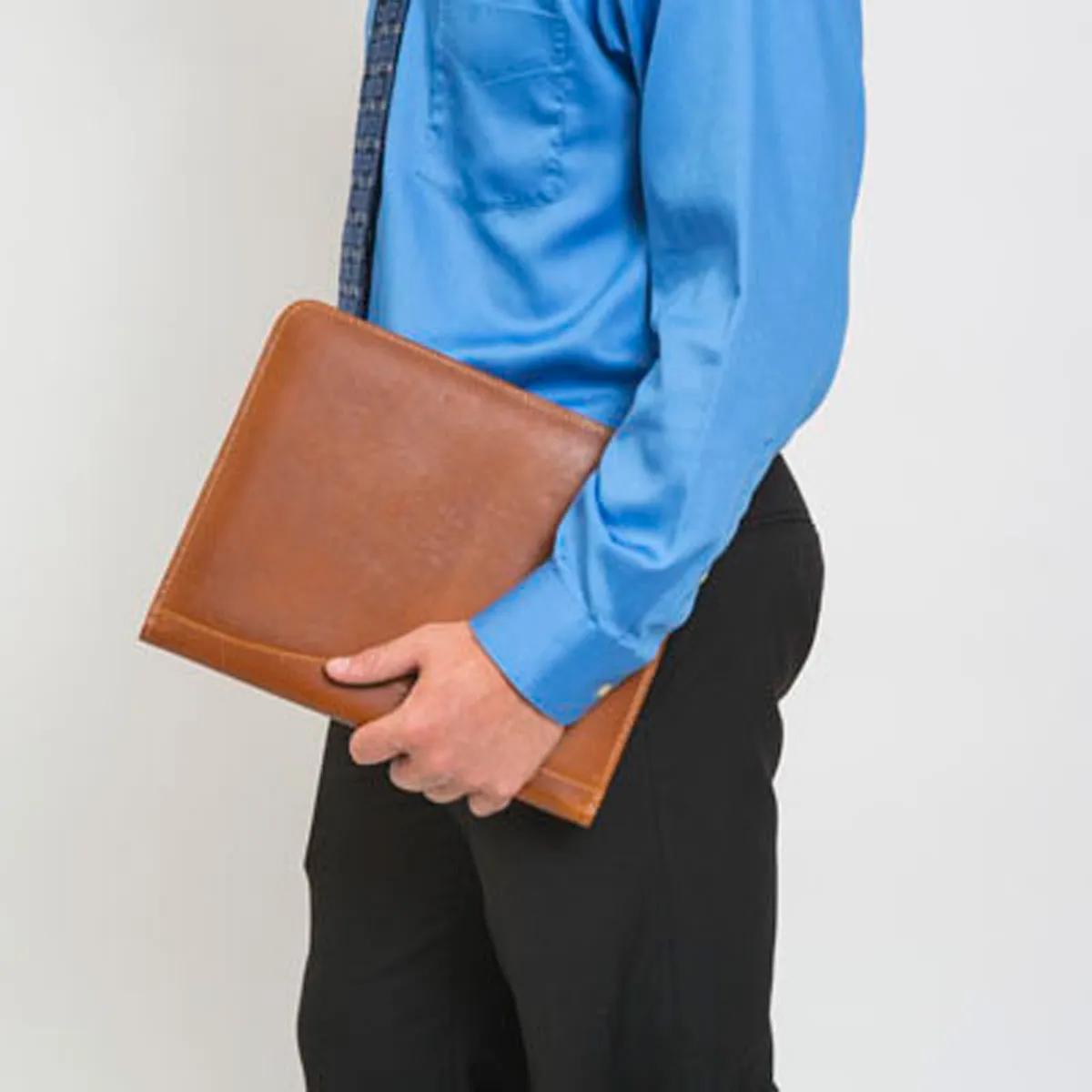 Meeting Folder Leather Buffalo Hide Foam Padded - product view 4