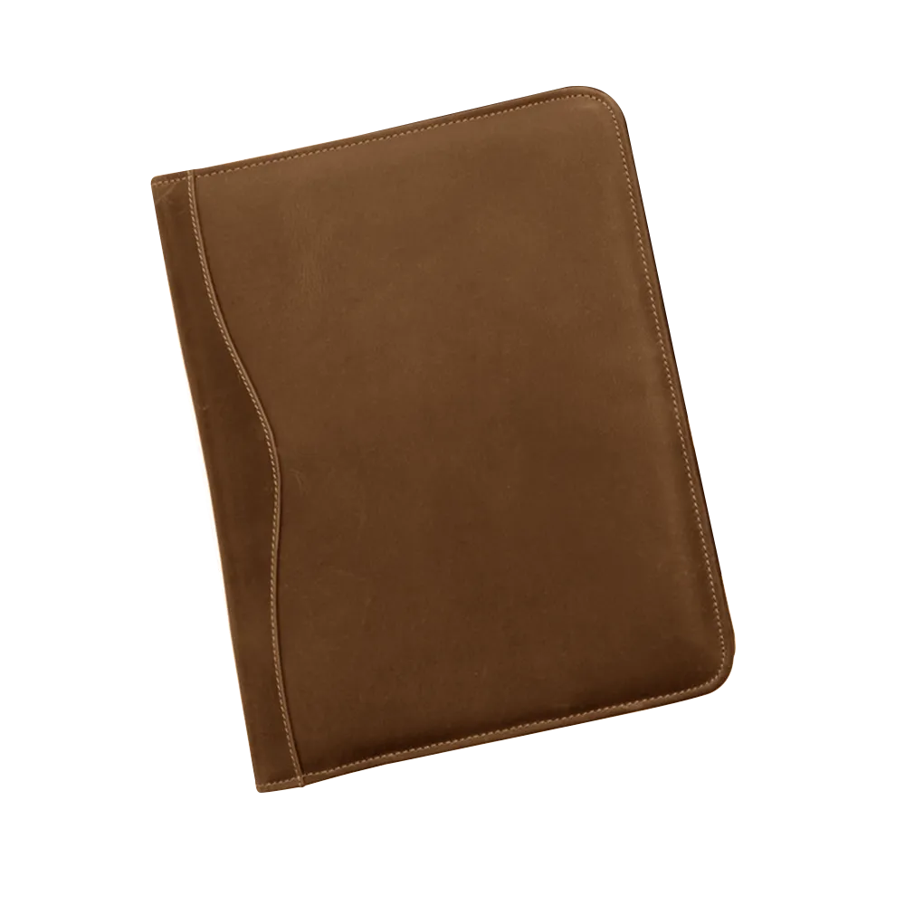 Meeting Folder Leather Buffalo Hide Foam Padded - blank view 9