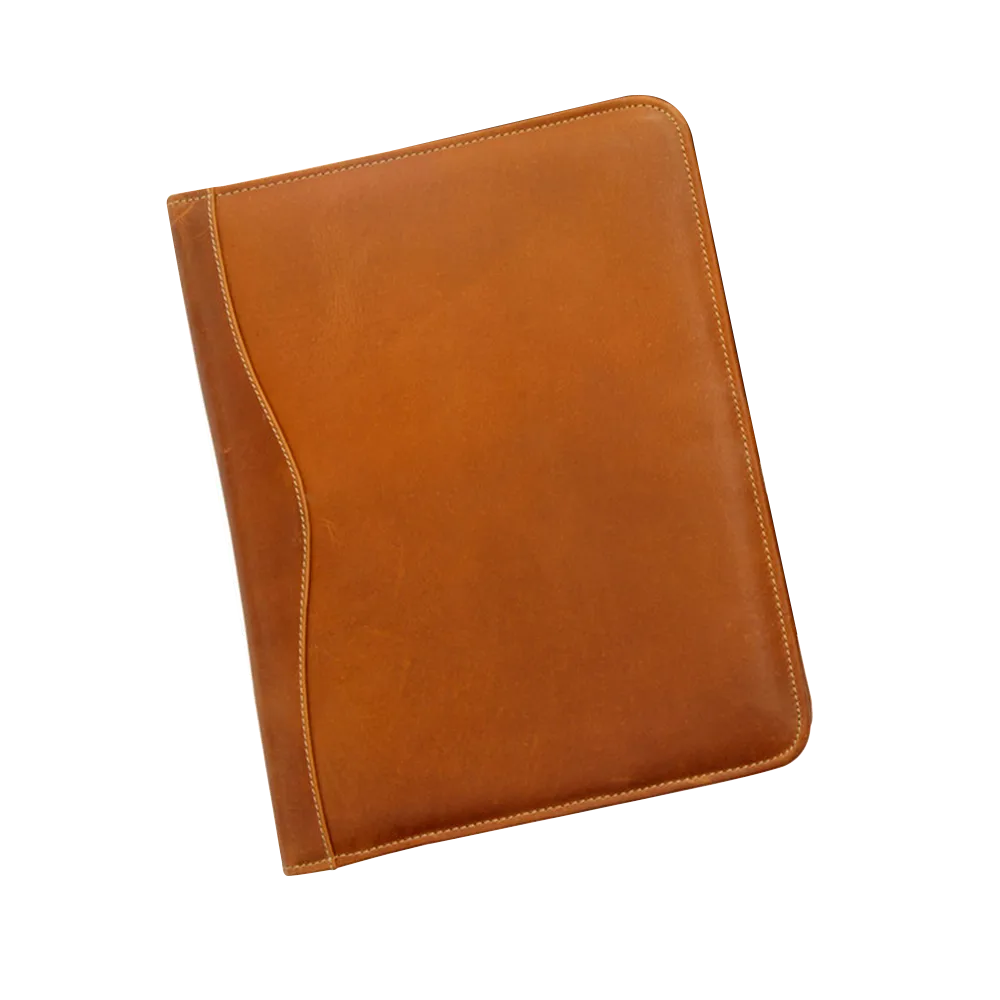 Meeting Folder Leather Buffalo Hide Foam Padded - blank view 10