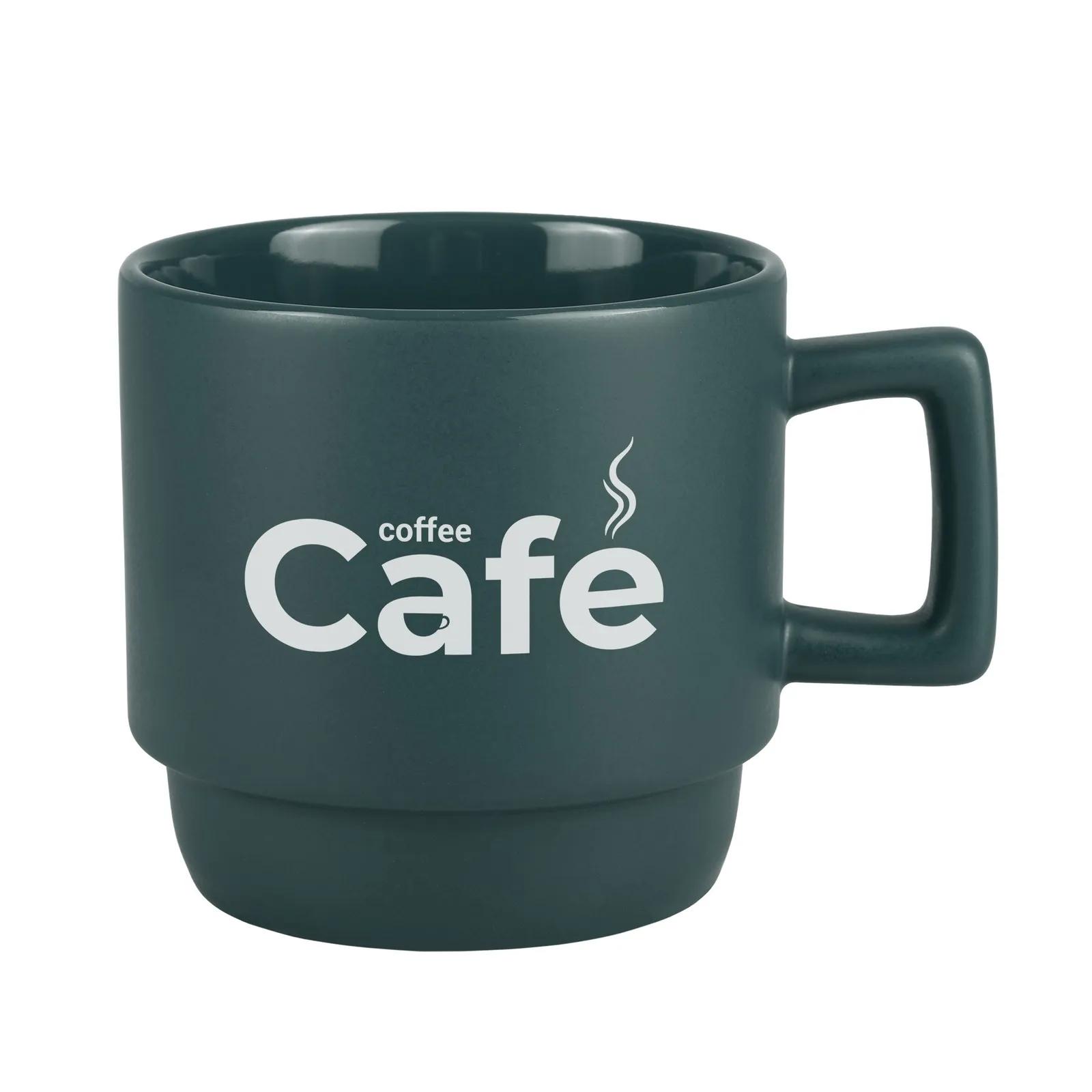 Ceramic Mug Stackable with Squared Handle - 11 oz - product view 7
