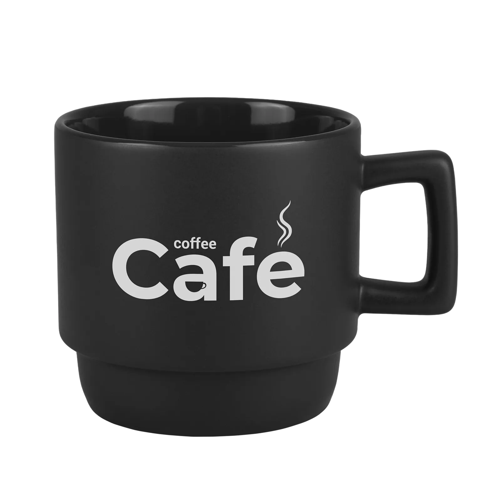 Ceramic Mug Stackable with Squared Handle - 11 oz - product view 8