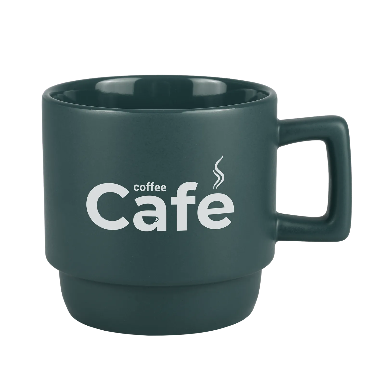 Ceramic Mug Stackable with Squared Handle - 11 oz - product view 11