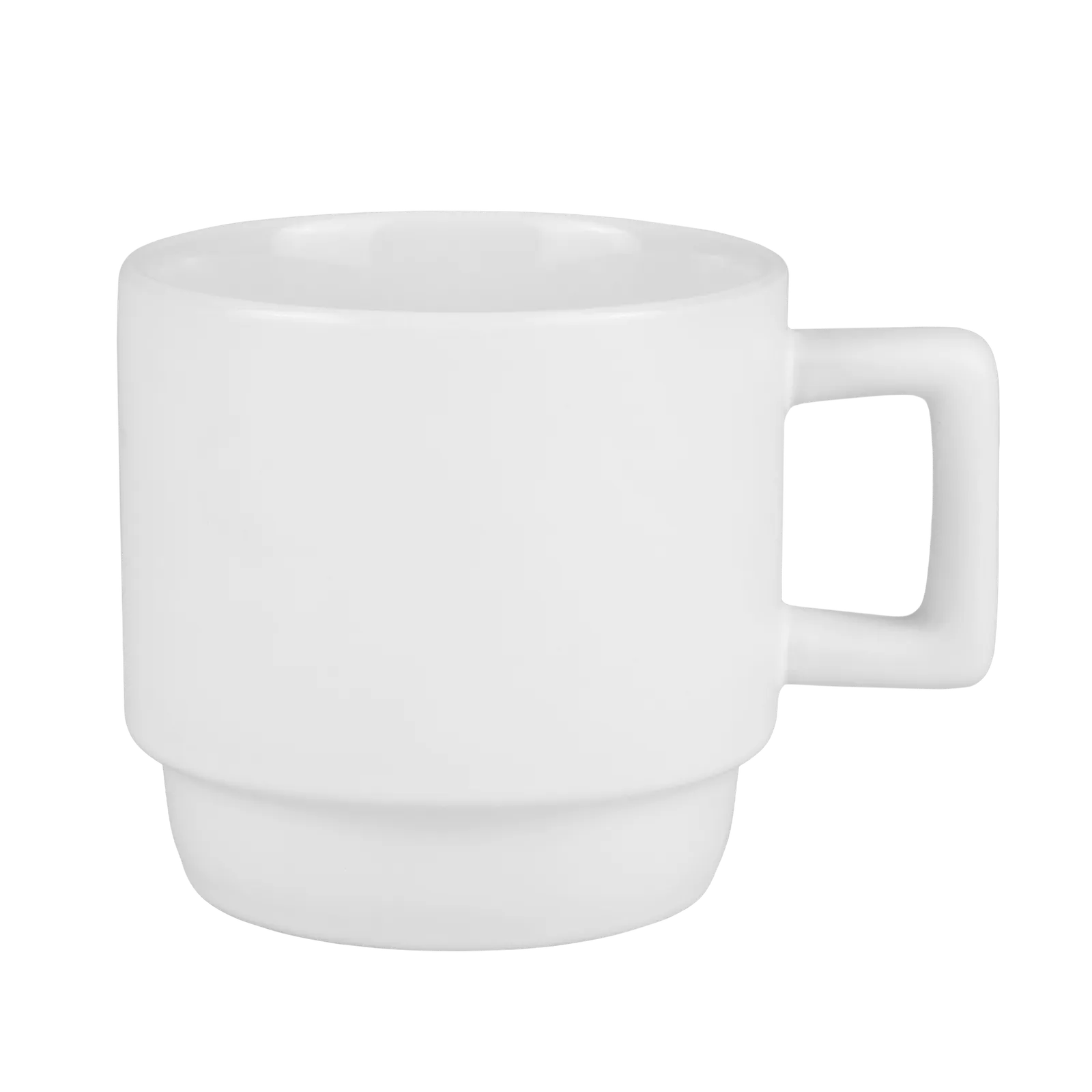 Ceramic Mug Stackable with Squared Handle - 11 oz - blank view 14