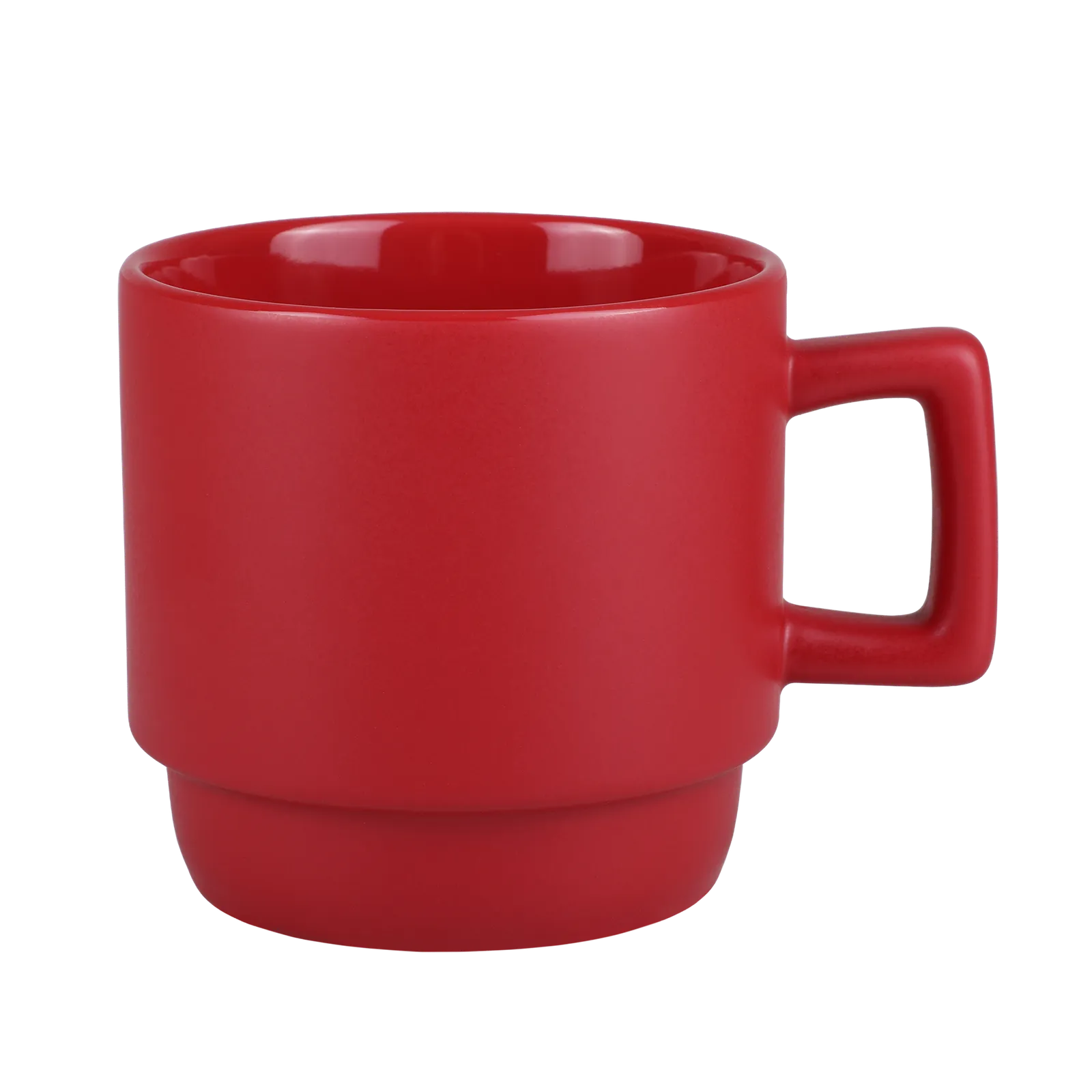 Ceramic Mug Stackable with Squared Handle - 11 oz - blank view 21