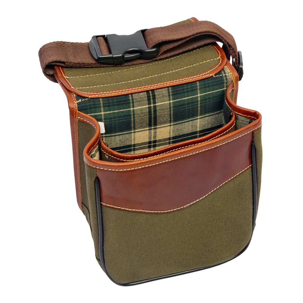 Leather Shell Bag Full Grain Buffalo Hide - 8 x 14 in - blank view 3