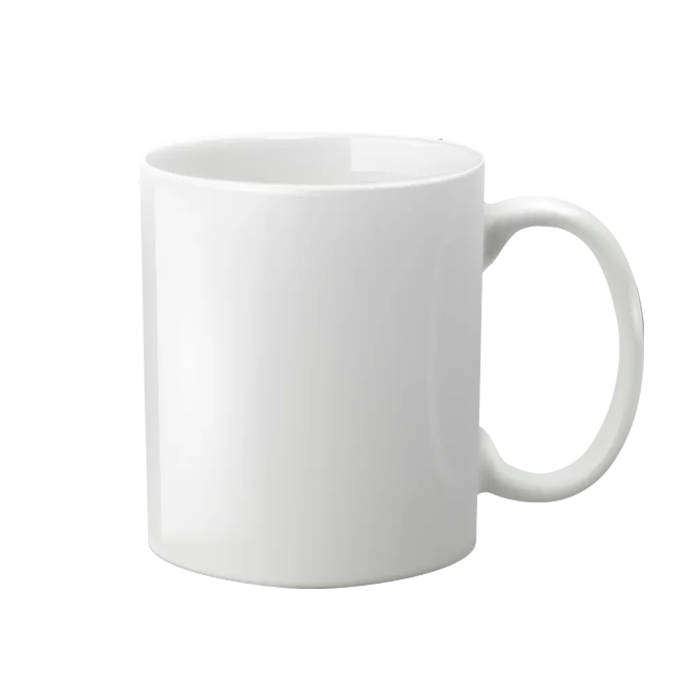 Ceramic Mug White Full Color Sublimation - 15 oz - blank view 2