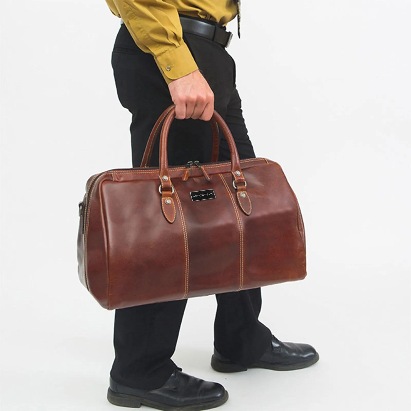 Leather Duffel Bag Full Grain Buffalo Hide - 18 in - product view 2