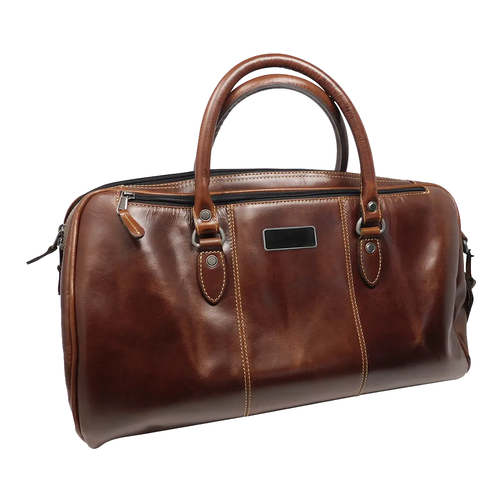 Leather Duffel Bag Full Grain Buffalo Hide - 18 in - blank view 8