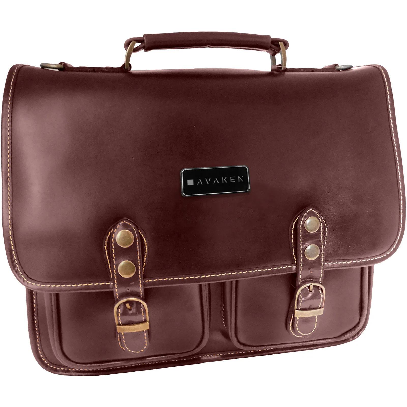 Leather Briefcase Full Grain Buffalo Hide - 14.5 in - product view 2