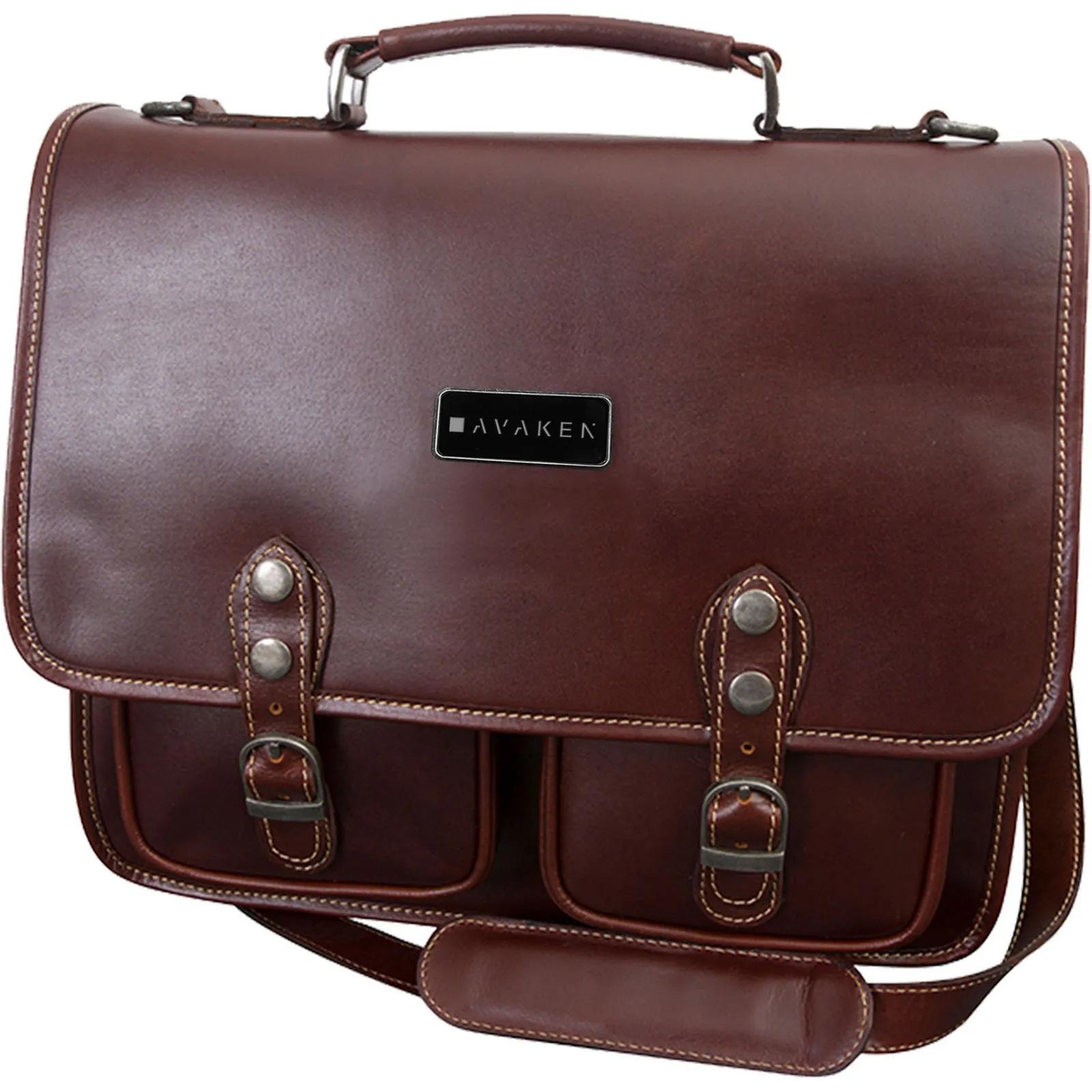 Leather Briefcase Full Grain Buffalo Hide - 14.5 in - product view 3