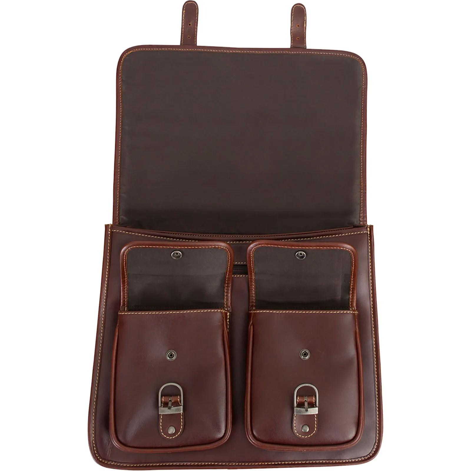 Leather Briefcase Full Grain Buffalo Hide - 14.5 in - product view 4