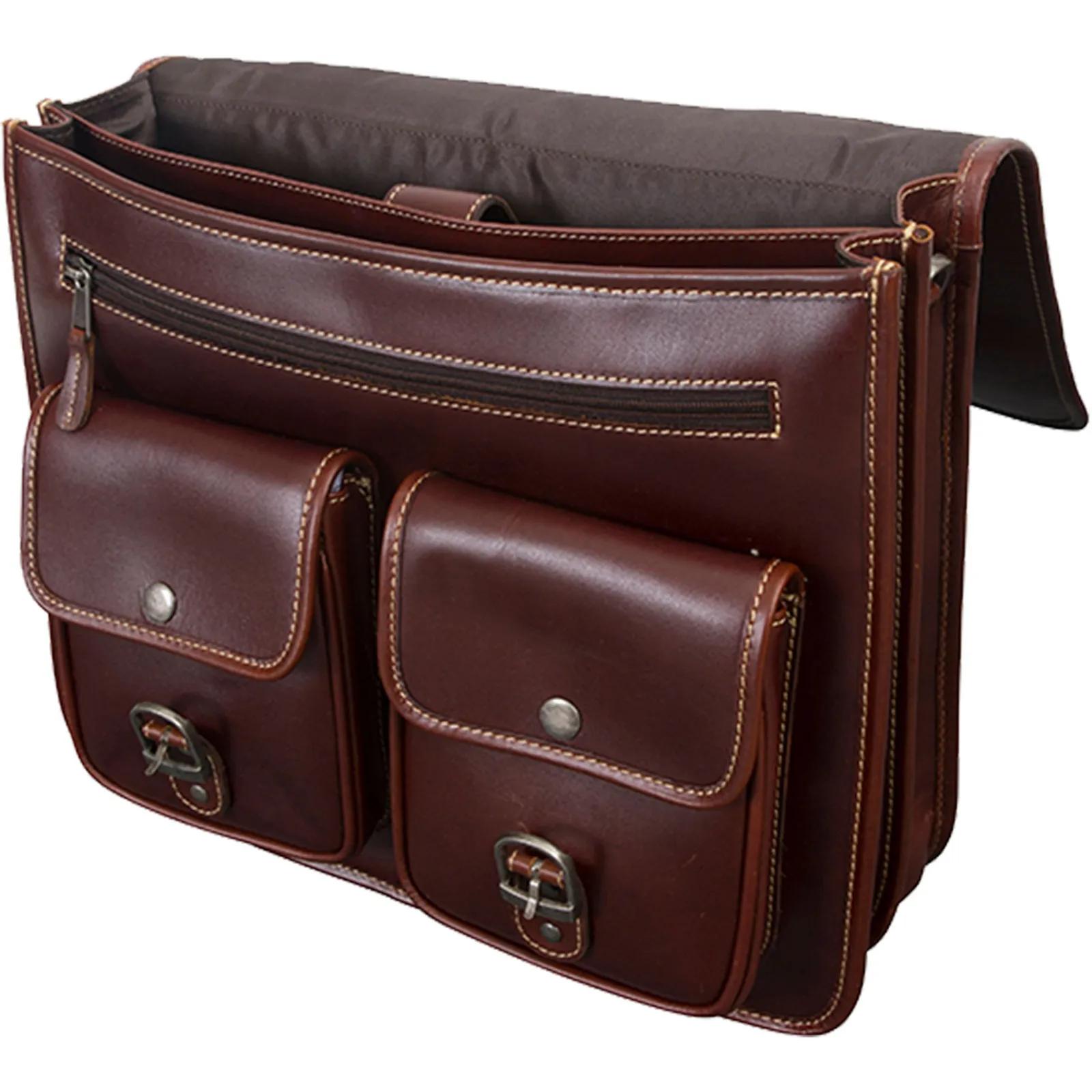 Leather Briefcase Full Grain Buffalo Hide - 14.5 in - product view 5