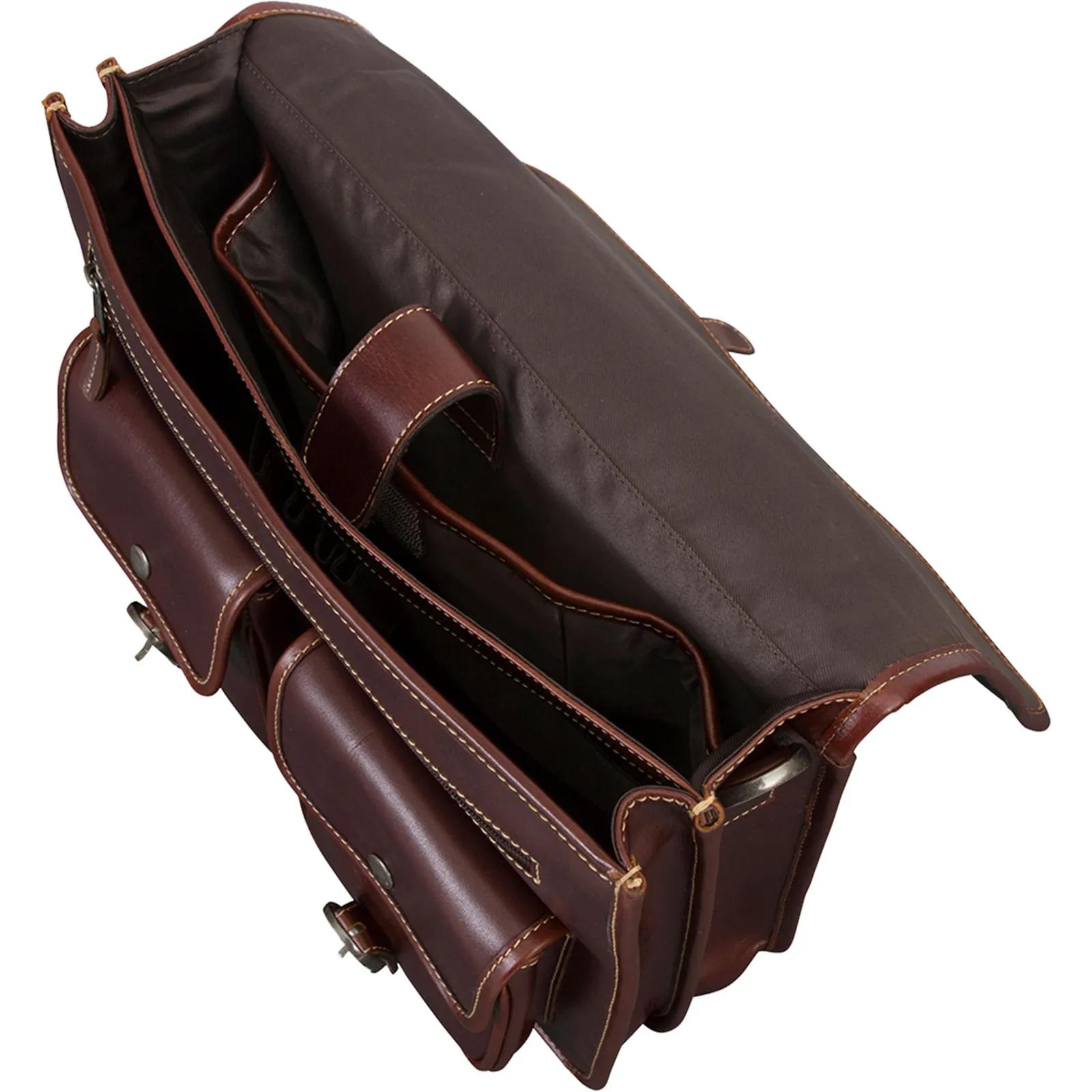 Leather Briefcase Full Grain Buffalo Hide - 14.5 in - product view 6