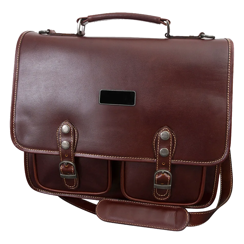 Leather Briefcase Full Grain Buffalo Hide - 14.5 in - blank view 11