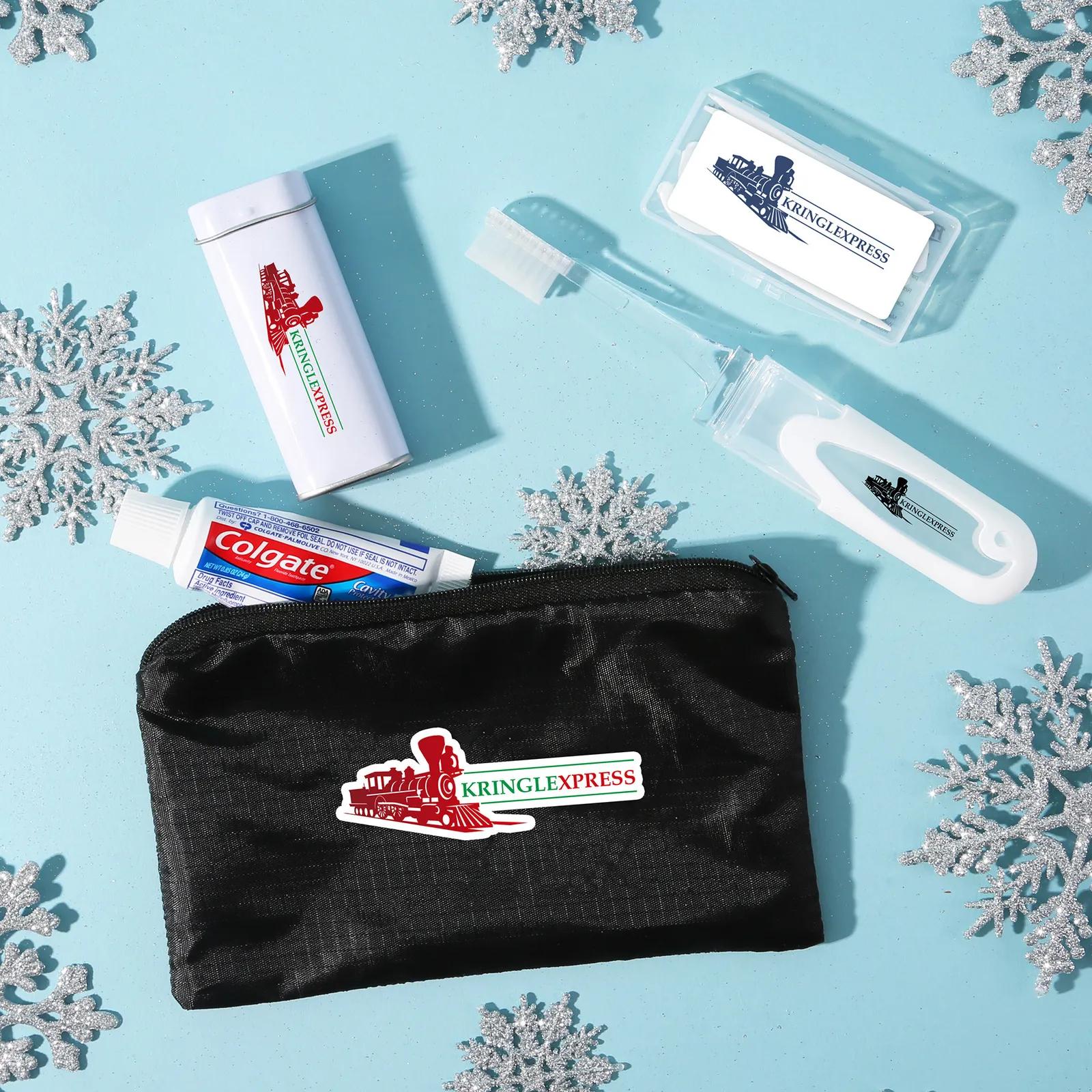 Dental Care Kit Travel Mesh Bag Complete - 7 x 4 in