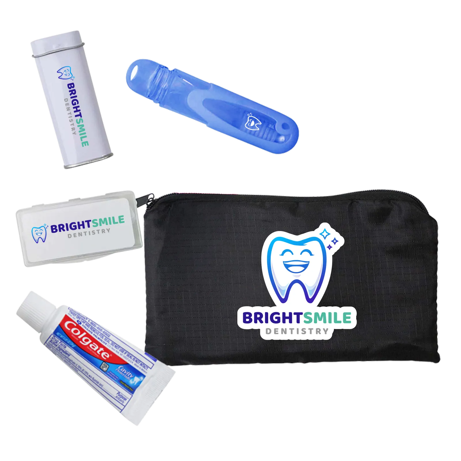 Dental Care Kit Travel Mesh Bag Complete - 7 x 4 in - product view 4