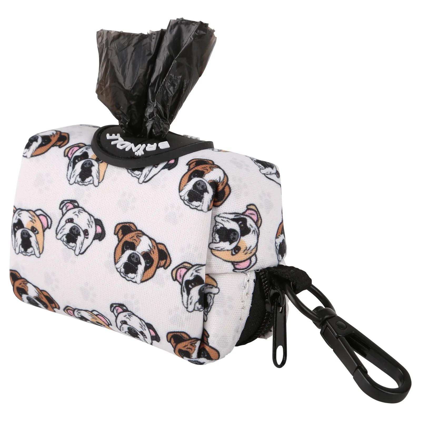 Dog Poop Bag Dispenser Neoprene with Clip - 4 x 3 in