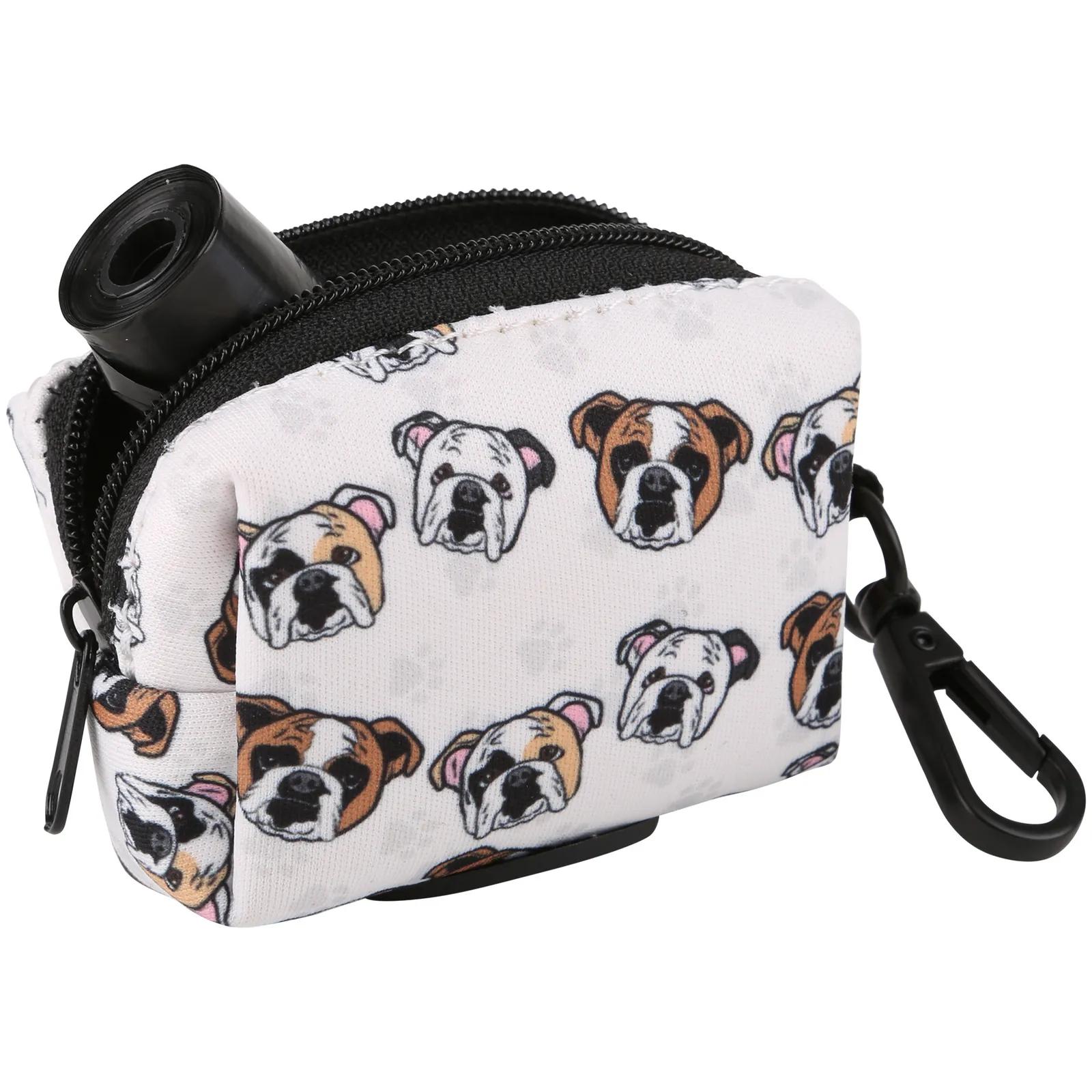 Dog Poop Bag Dispenser Neoprene with Clip - 4 x 3 in - product view 2