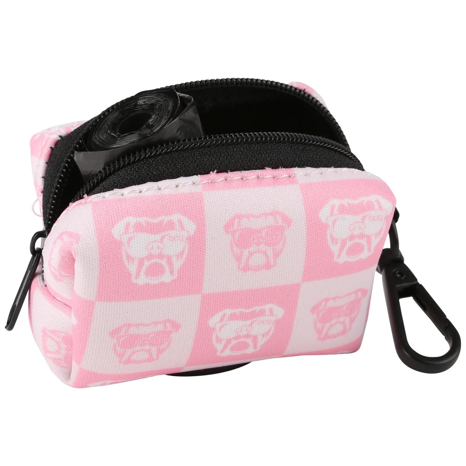 Dog Poop Bag Dispenser Neoprene with Clip - 4 x 3 in - product view 5