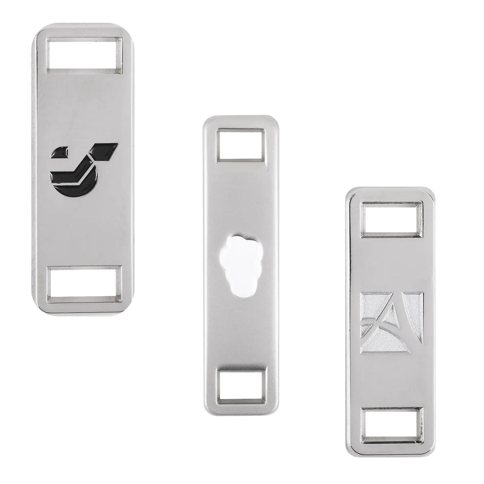 Shoelace Charm Diestruck Zinc with Color Fill - 1.25 in - product view 4