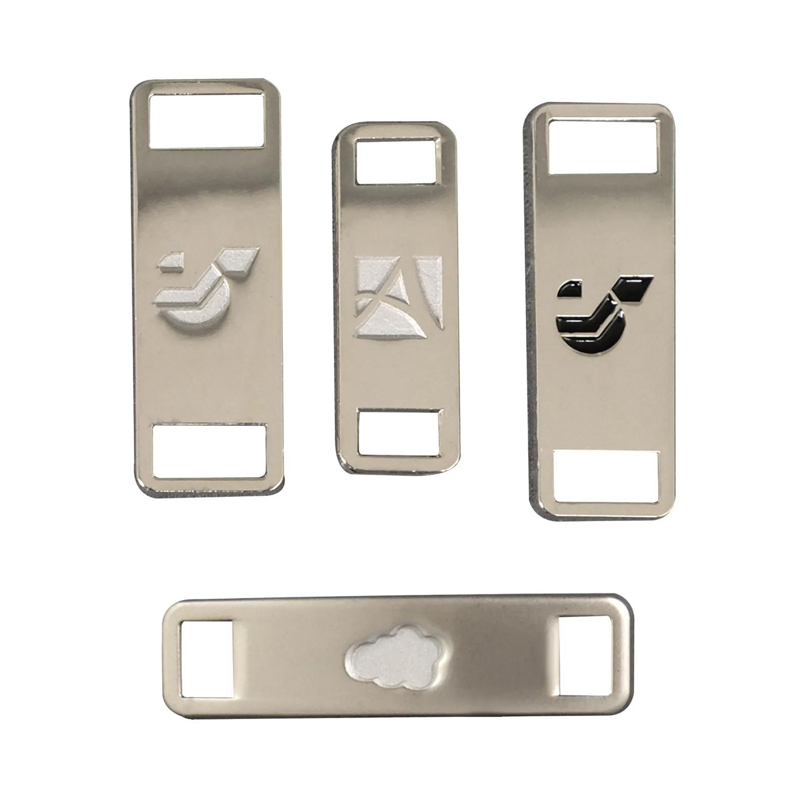 Shoelace Charm Diestruck Zinc with Color Fill - 1.25 in - product view 5