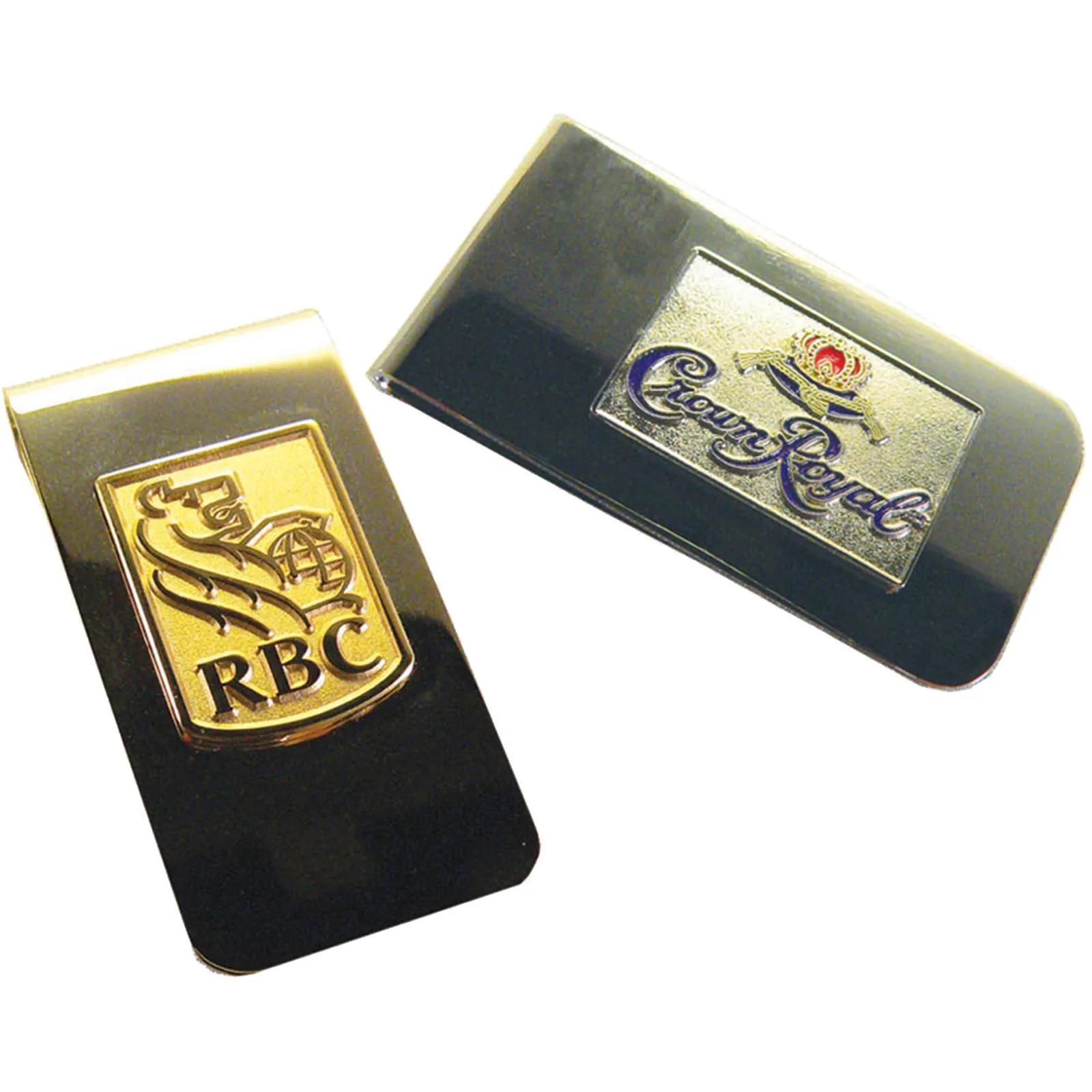 Money Clips Zinc with Soldered Applique - 2.5 in