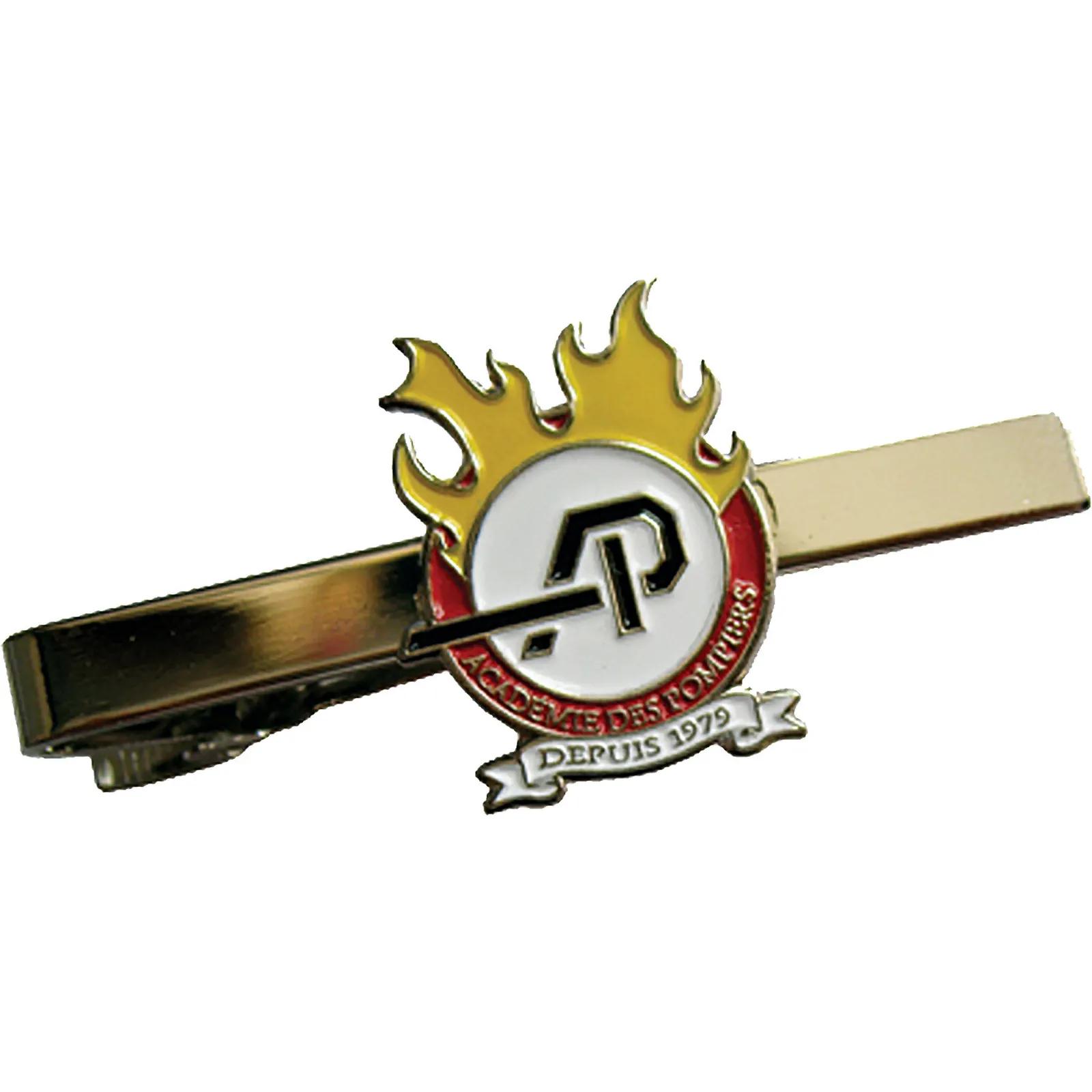 Tie Clips Iron with Soldered Applique - 2.25 in - product view 3