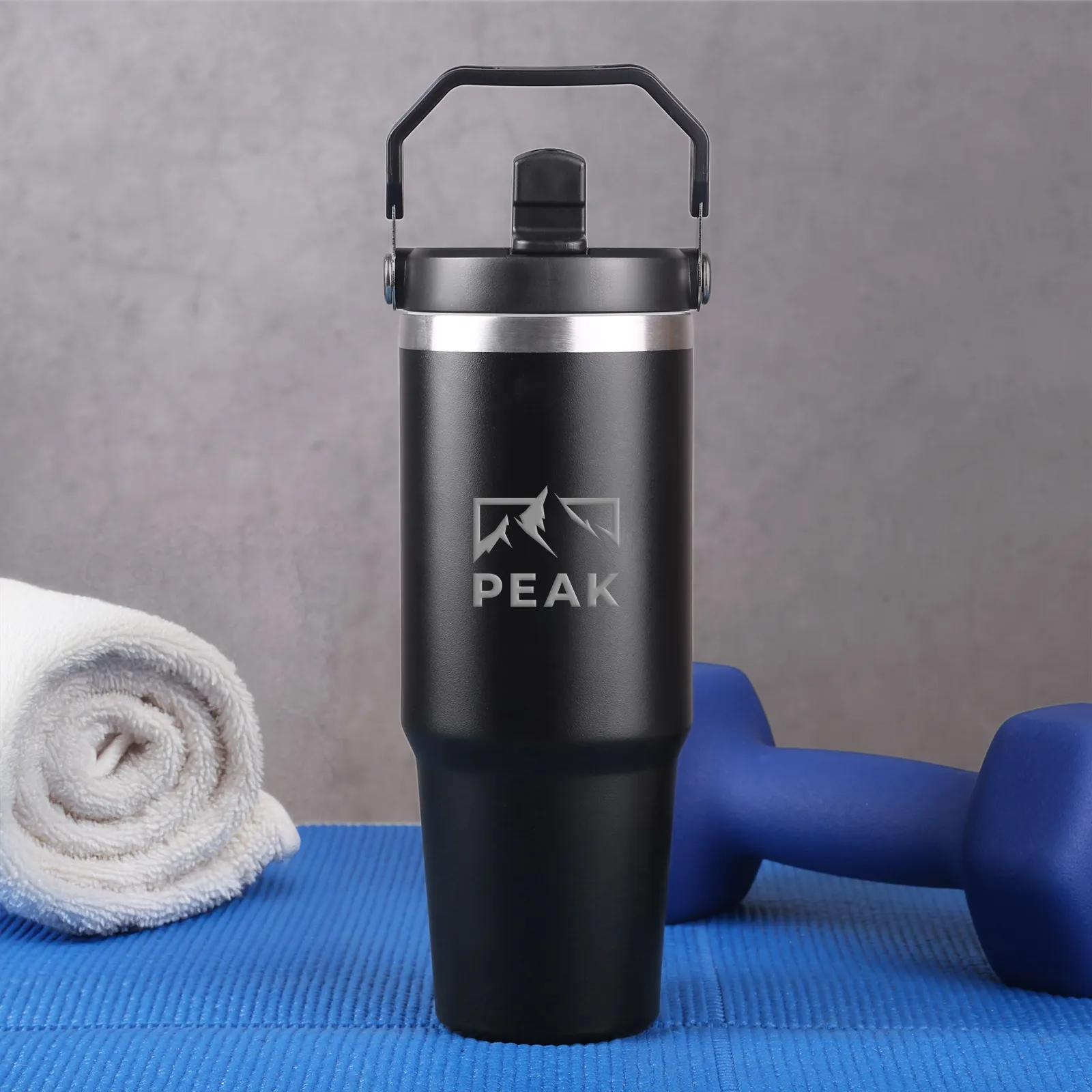 Tumbler Flip Straw Recycled Stainless Steel - 30 oz