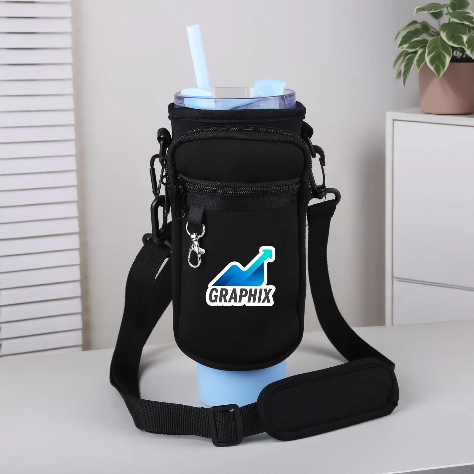 Mug Carrier Bag Neoprene with Shoulder Strap - 40 oz