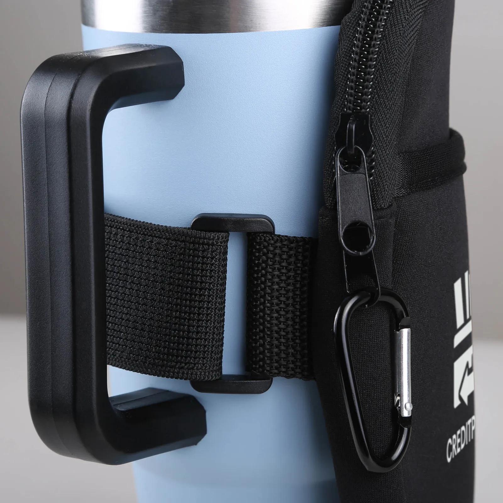 Tumbler Sleeve Neoprene with Zippered Pouch - 4 in - product view 2