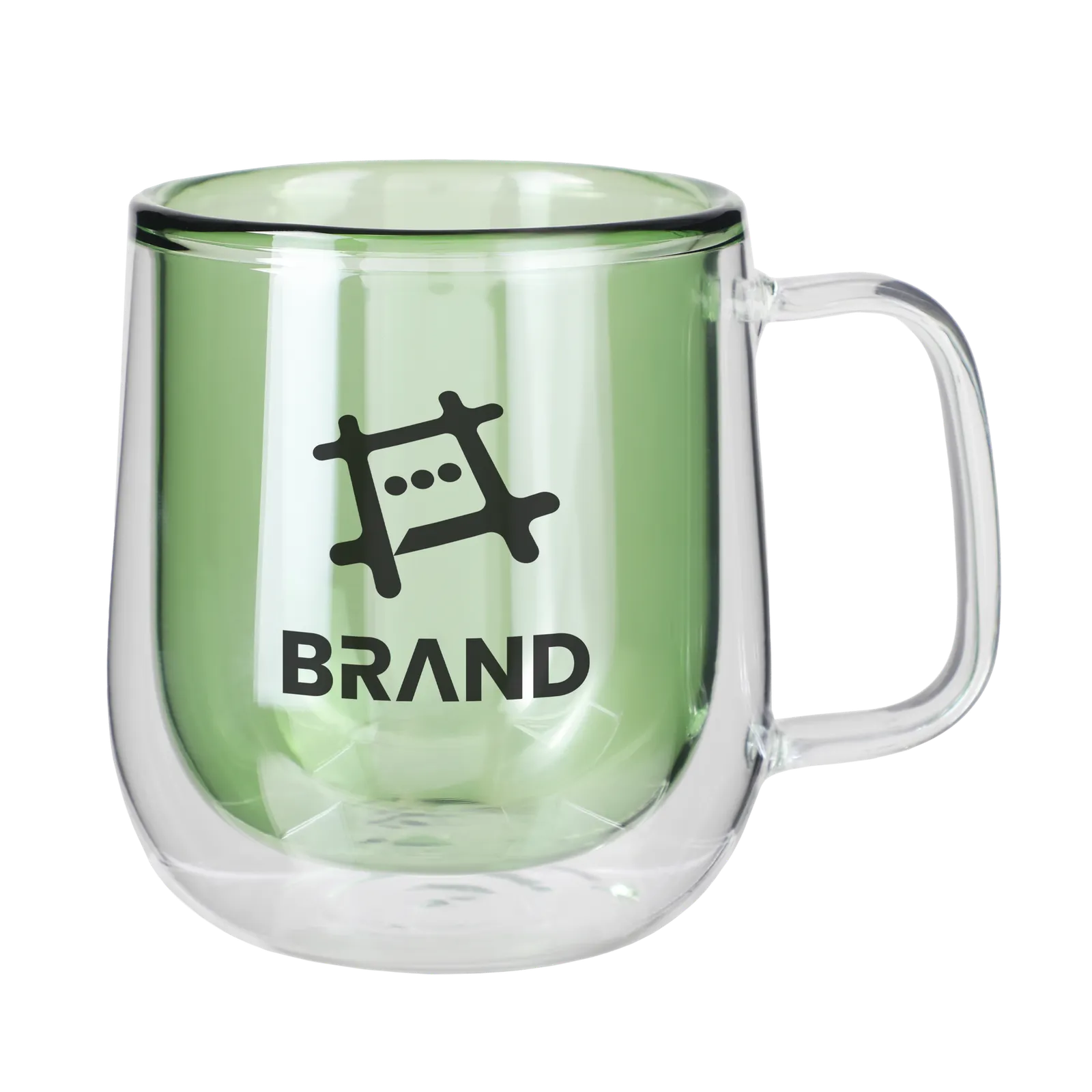 Glass Mug Double Walled Colored Interior - 8.4 oz - product view 8