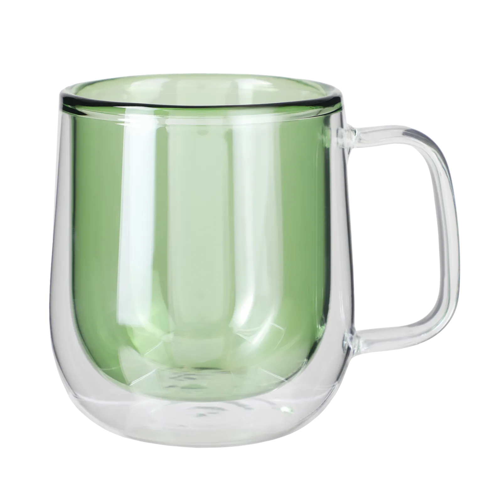 Glass Mug Double Walled Colored Interior - 8.4 oz - blank view 9