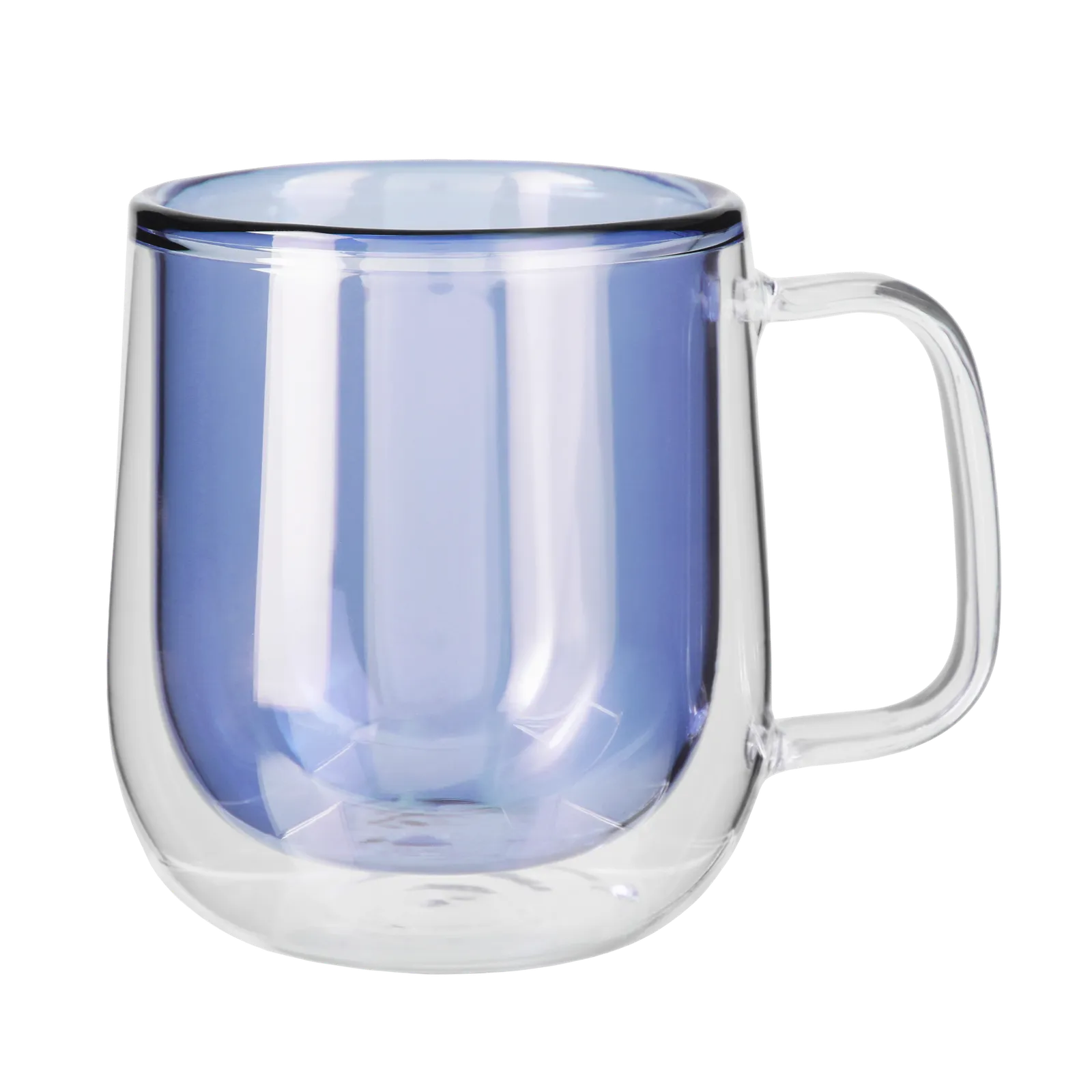 Glass Mug Double Walled Colored Interior - 8.4 oz - blank view 10