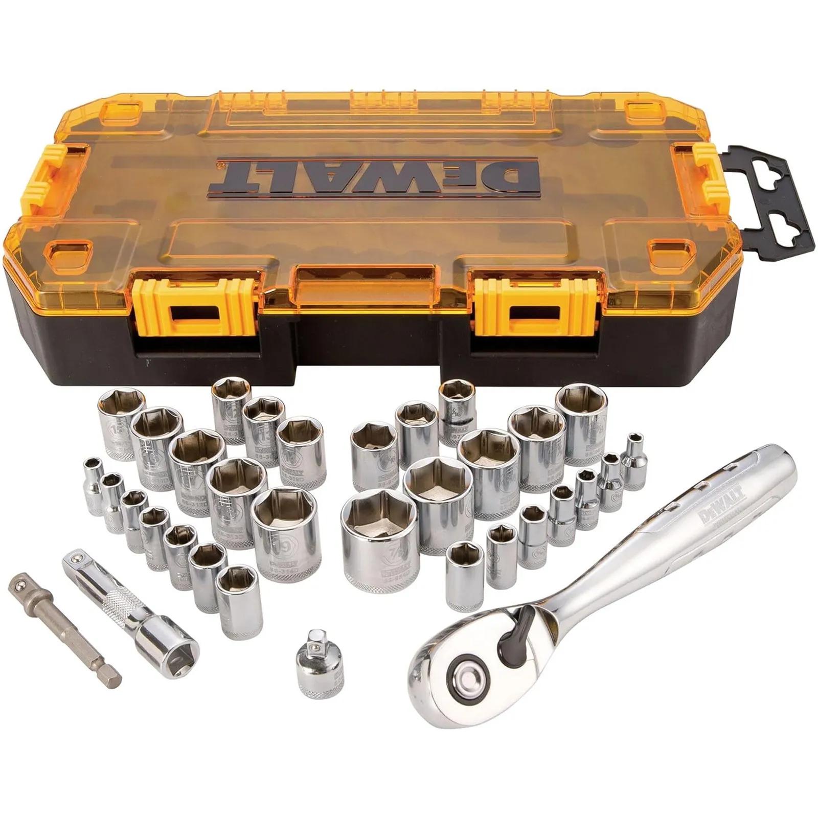 Socket Set with Tough Box Lockable Case - 34 Piece