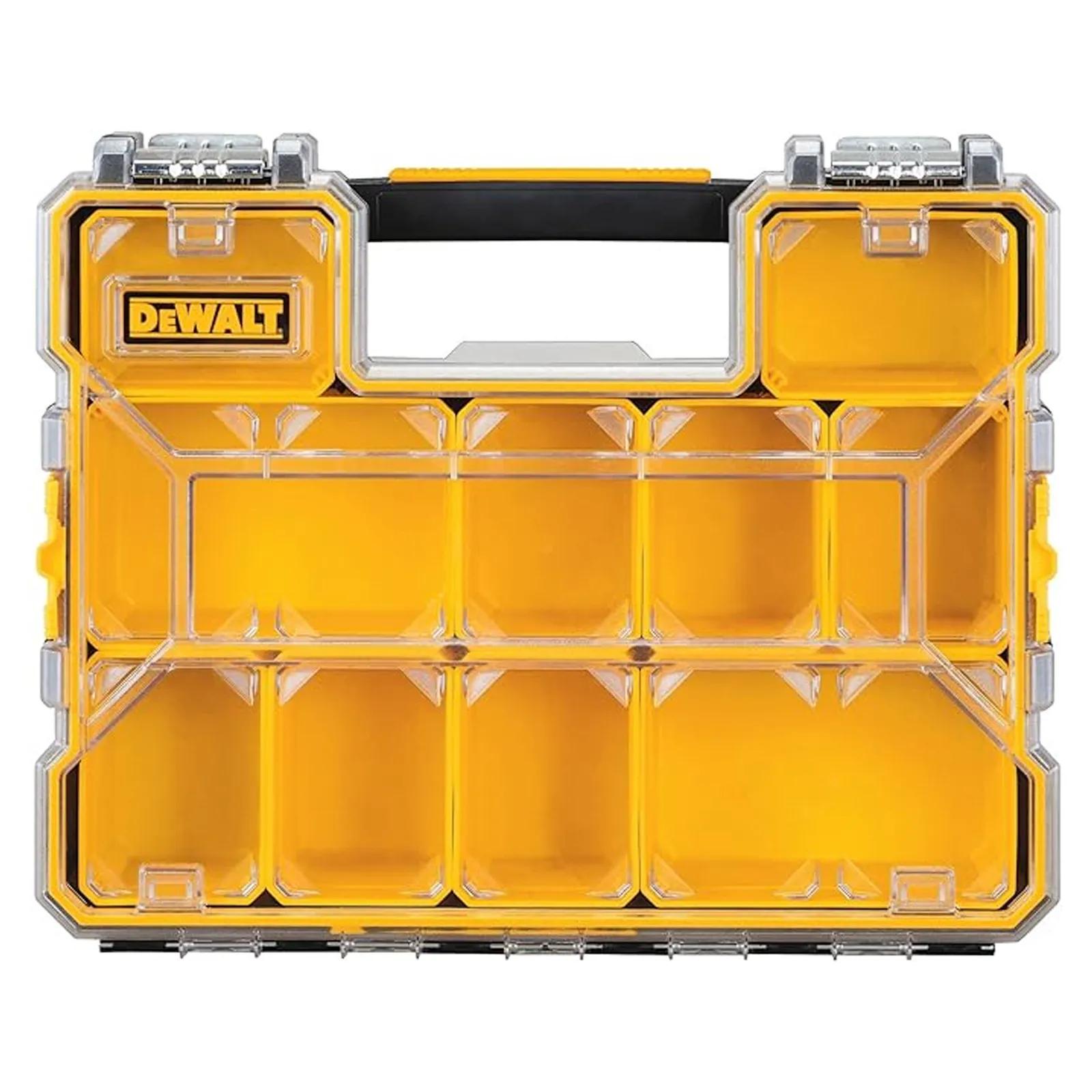 Tool Box Organizer with Removable Dividers - 10 Compartment
