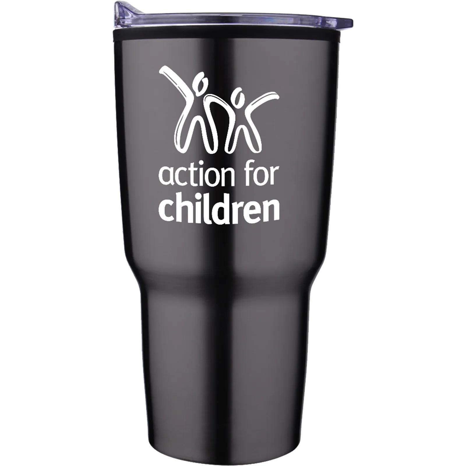 Stainless Steel Tumbler with Anti-Skid Base - 30 oz