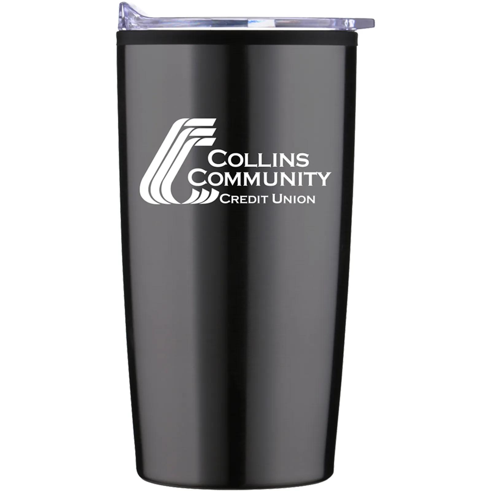 Stainless Steel Travel Tumbler with Slider Lid - 20 oz - product view 5