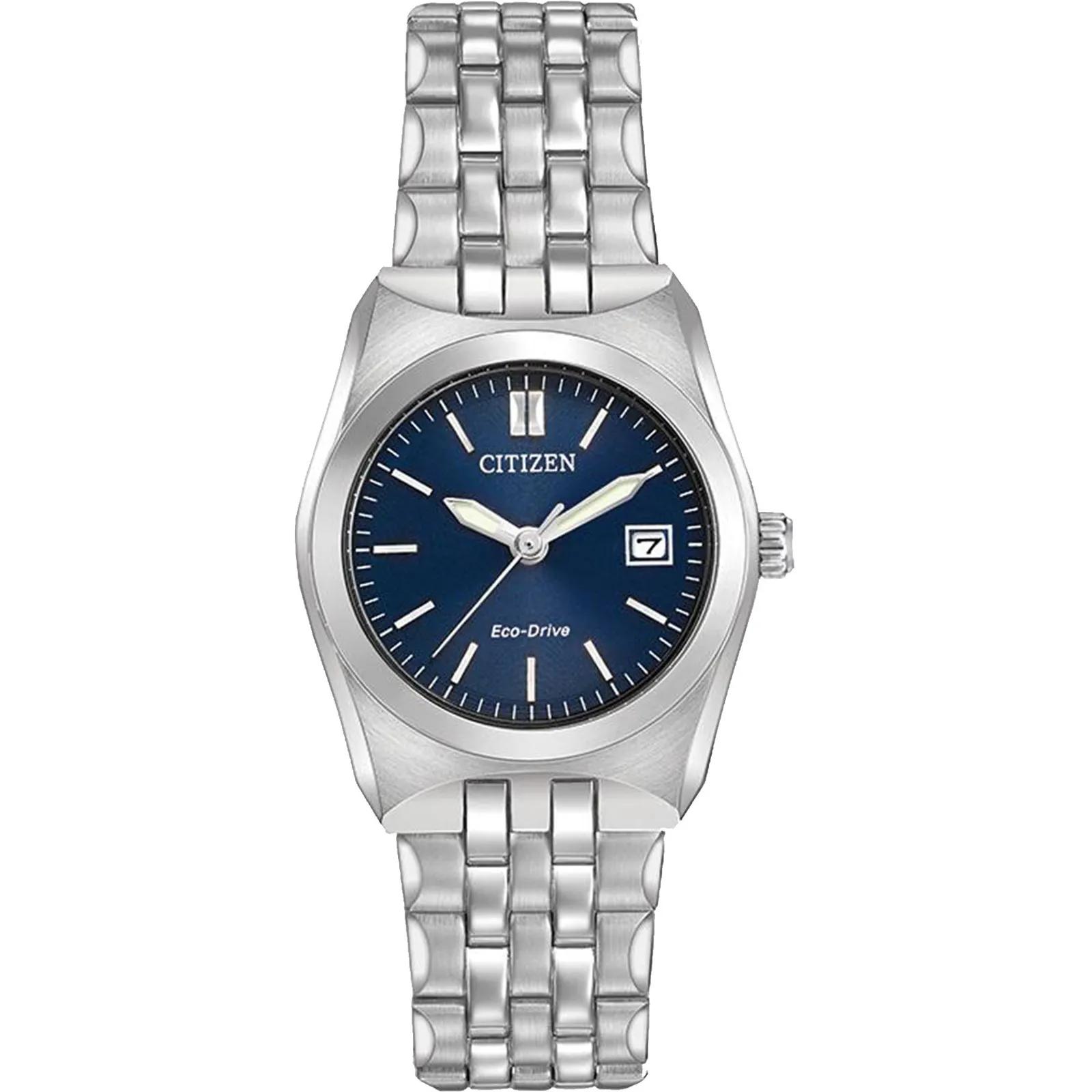 Women's Eco-Drive Watch Blue Dial Water Resistant - 40mm
