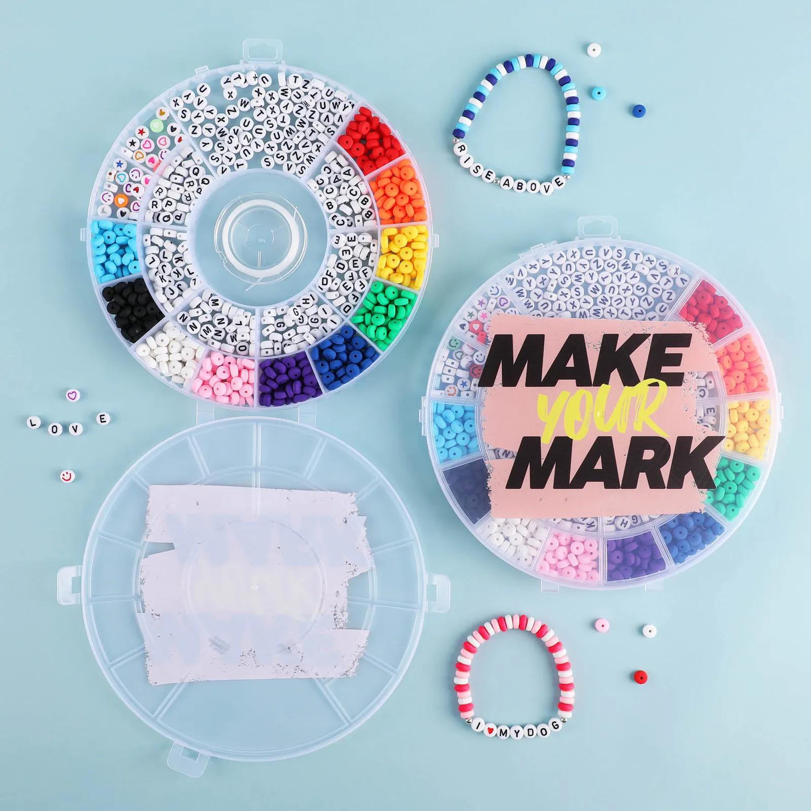 DIY Friendship Bracelet Kit with 260 Letter Beads - product view 2