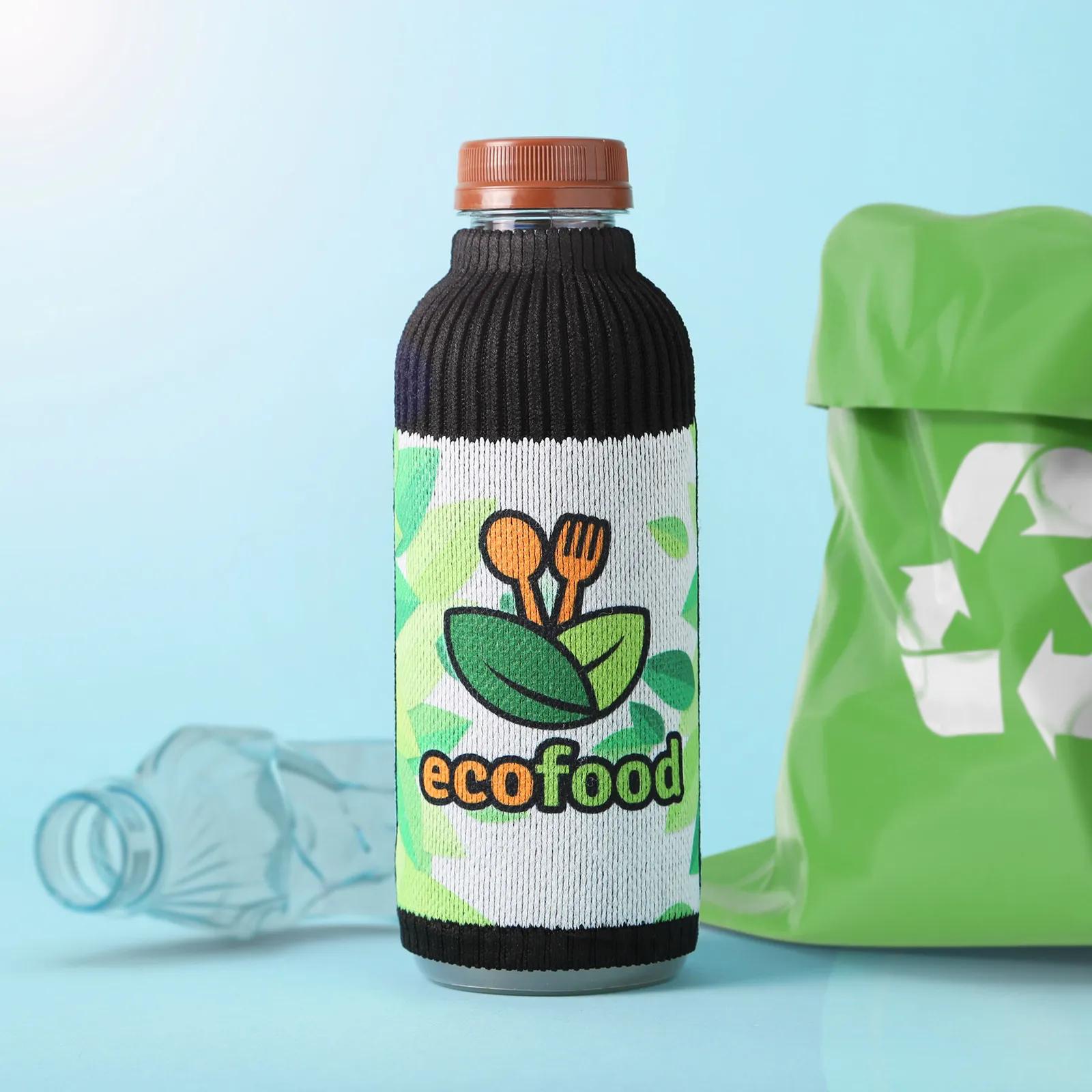 Ocean-Bound Recycled Tall Beverage Sleeve - 3.5 x 6.5 in - product view 3