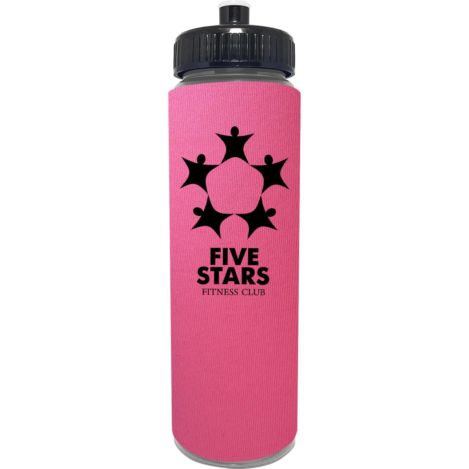 Water Bottle with One Color Foam Sleeve - 25 oz - product view 4
