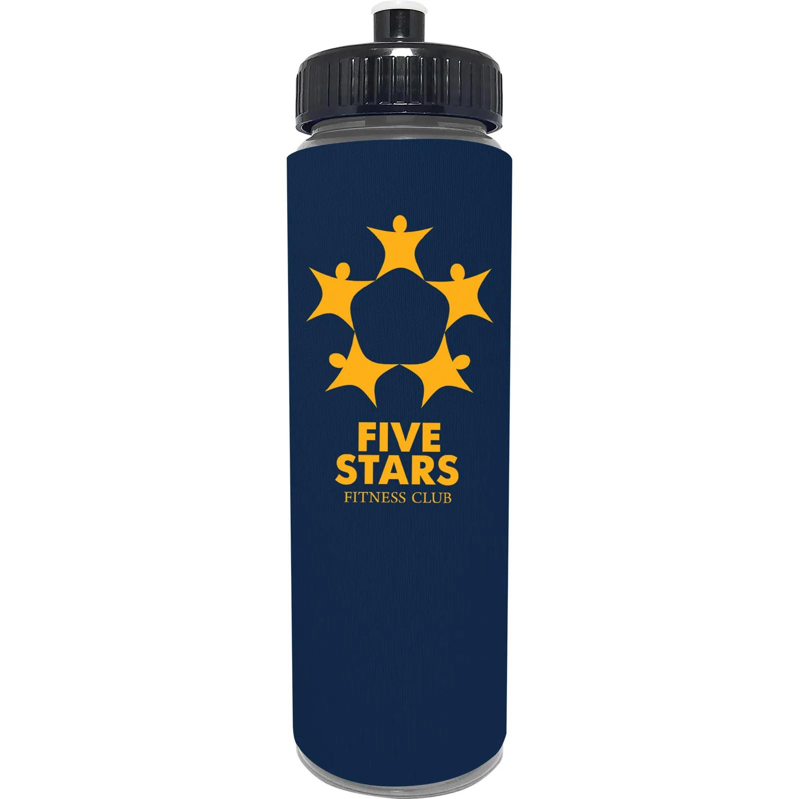 Water Bottle with One Color Foam Sleeve - 25 oz - product view 6
