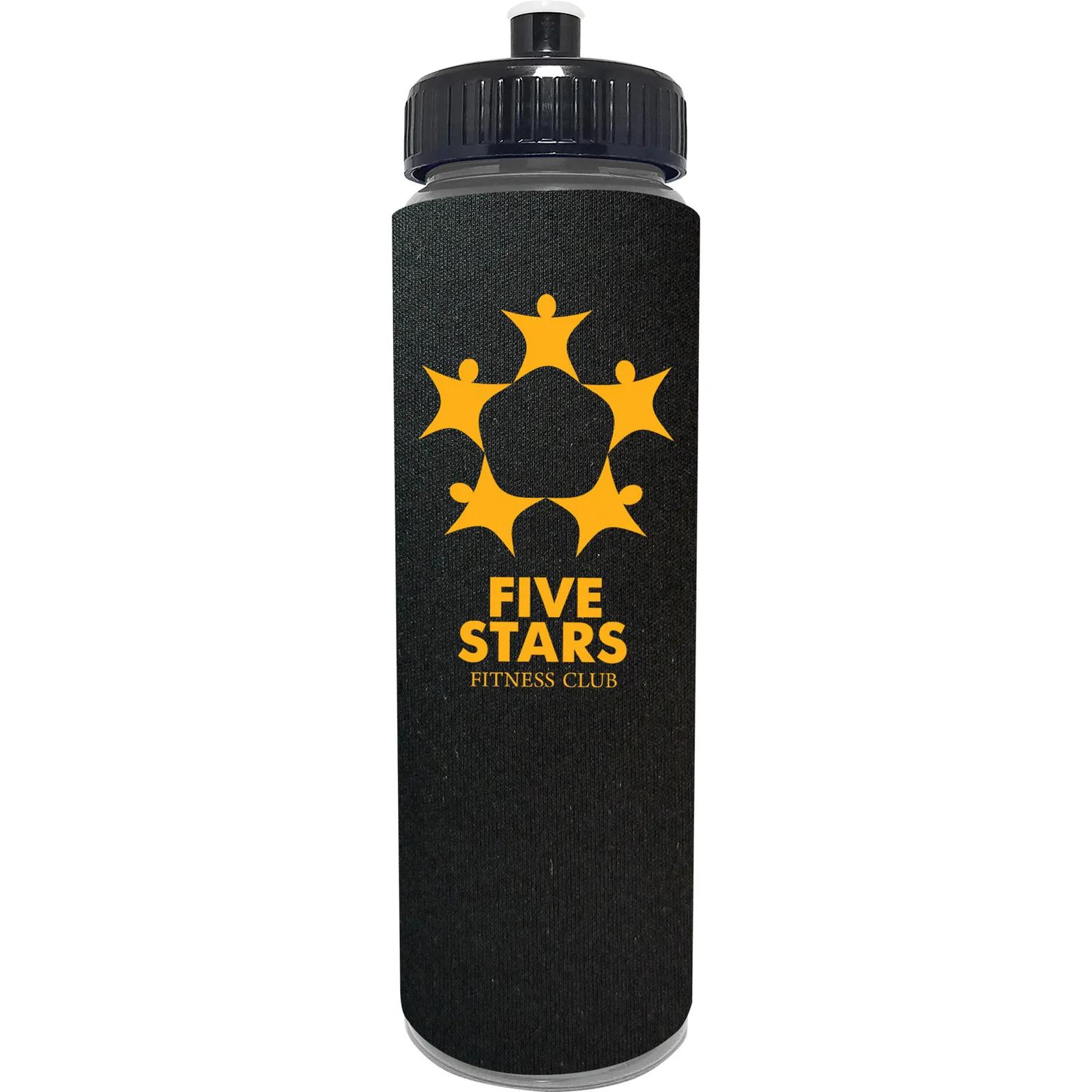 Water Bottle with One Color Foam Sleeve - 25 oz - product view 18