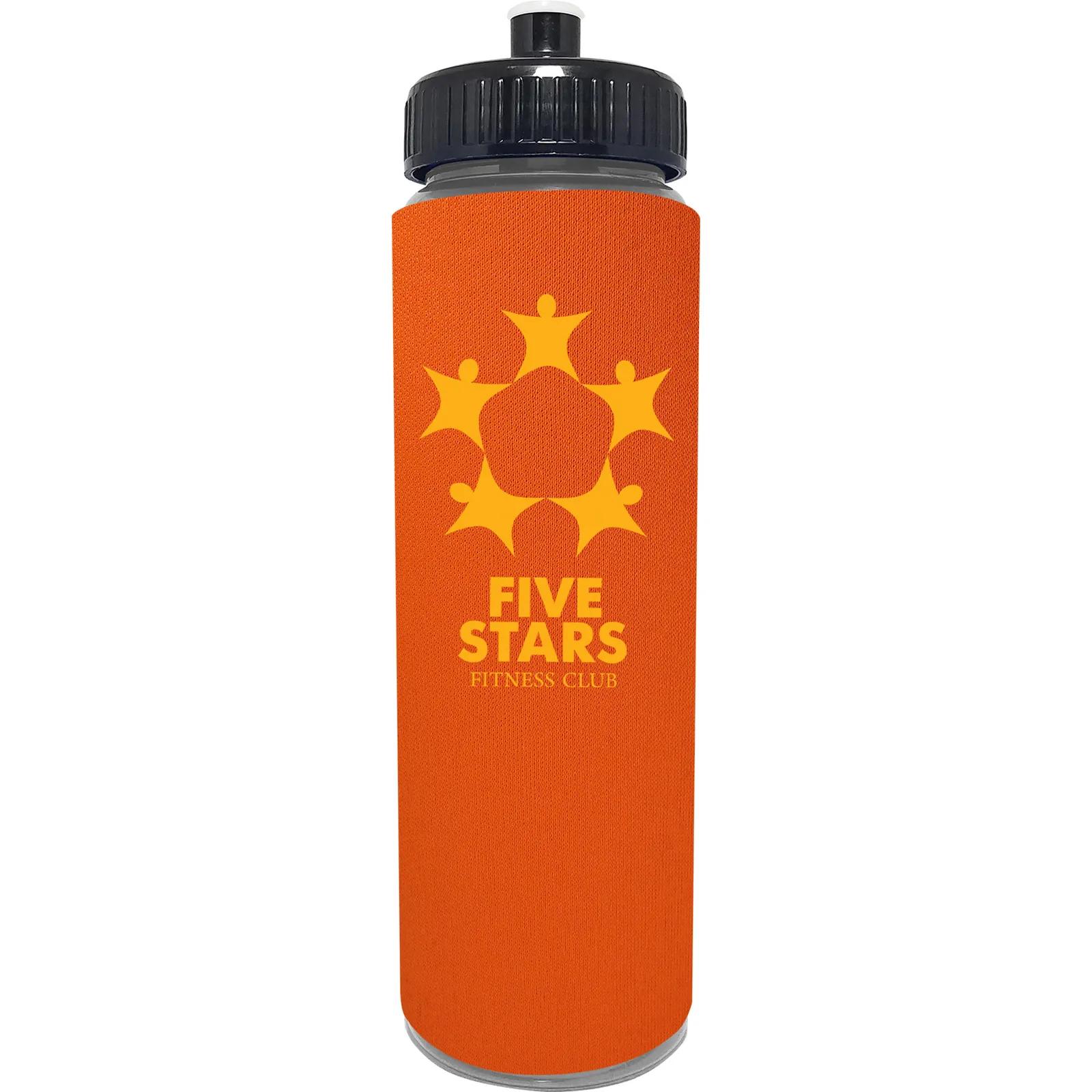 Water Bottle with One Color Foam Sleeve - 25 oz - product view 20