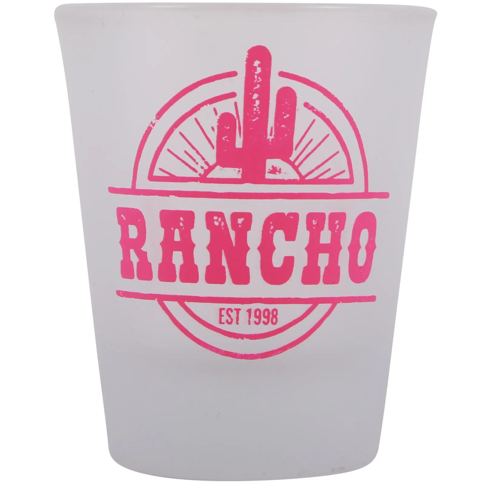 Frosted Shot Glass with Elevated Detail - 1.5 oz - product view 3