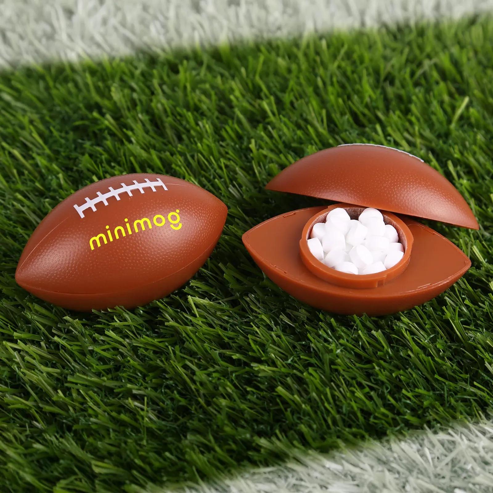 Football Mint Container Sugar-Free - 1.6 x 2.8 in - product view 3