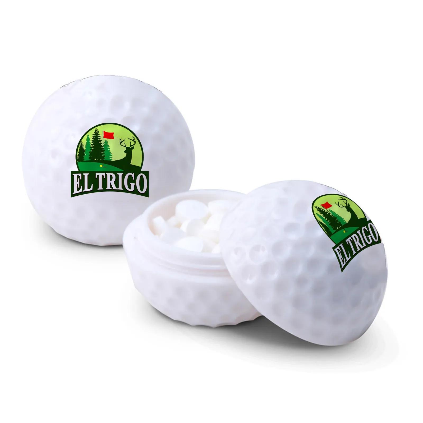 Golf Ball Mint Container with Sugar-Free Mints - 1.5 in - product view 2