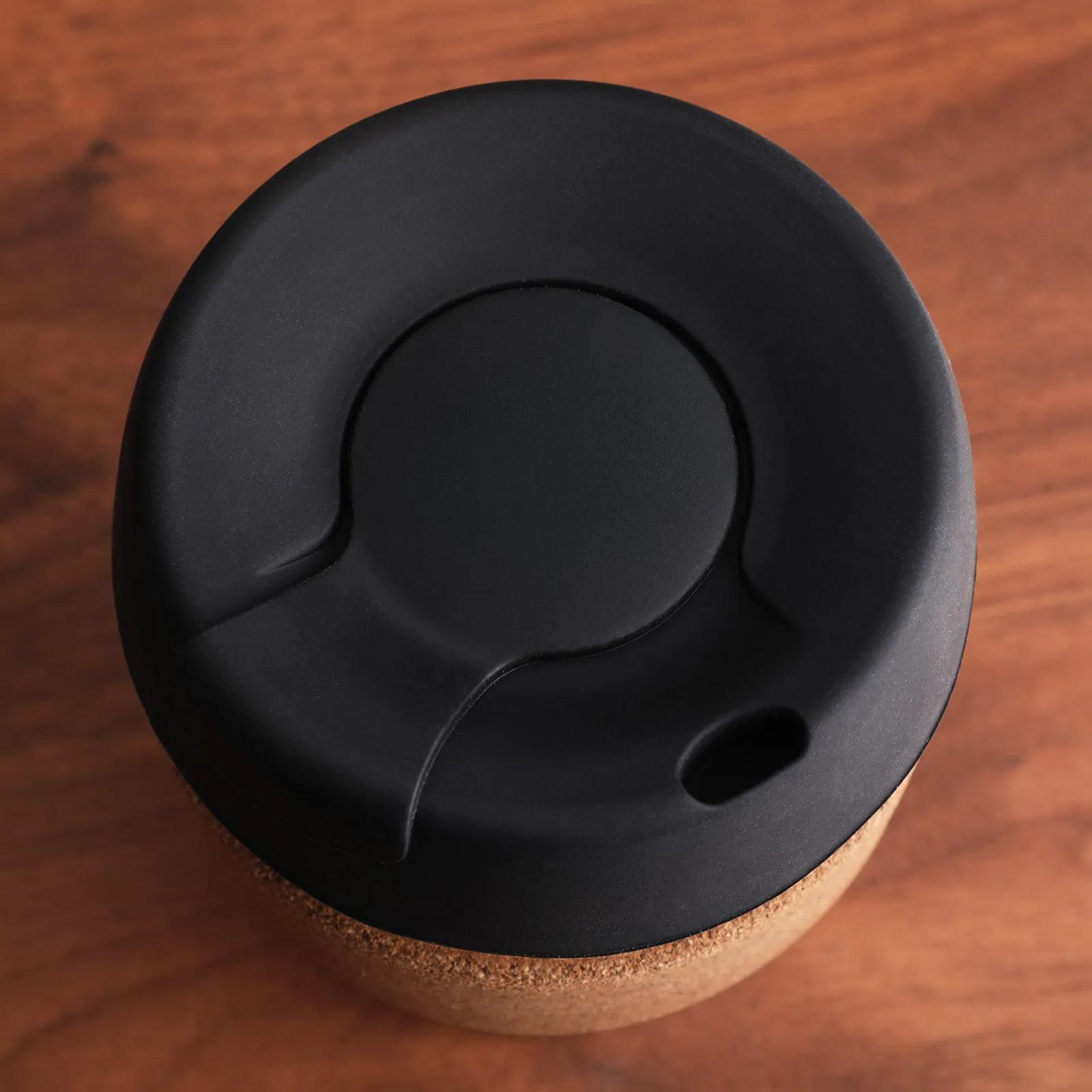 Glass Tumbler with Cork Sleeve To-Go Lid - 11.8 oz - product view 5