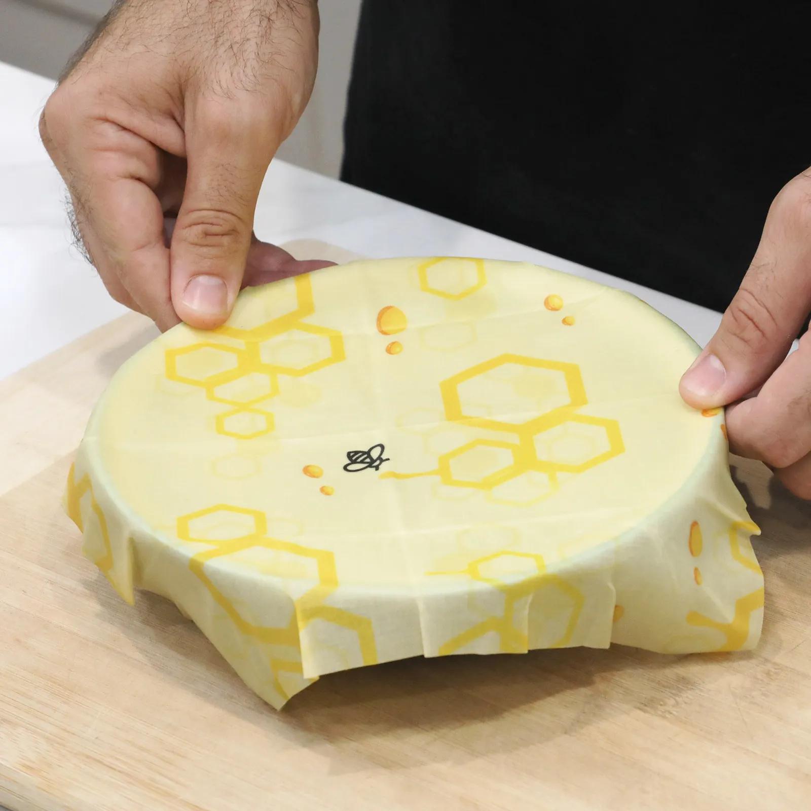 Kitchen Set Cotton with Beeswax Wraps and Dishcloth - 7 in - product view 5