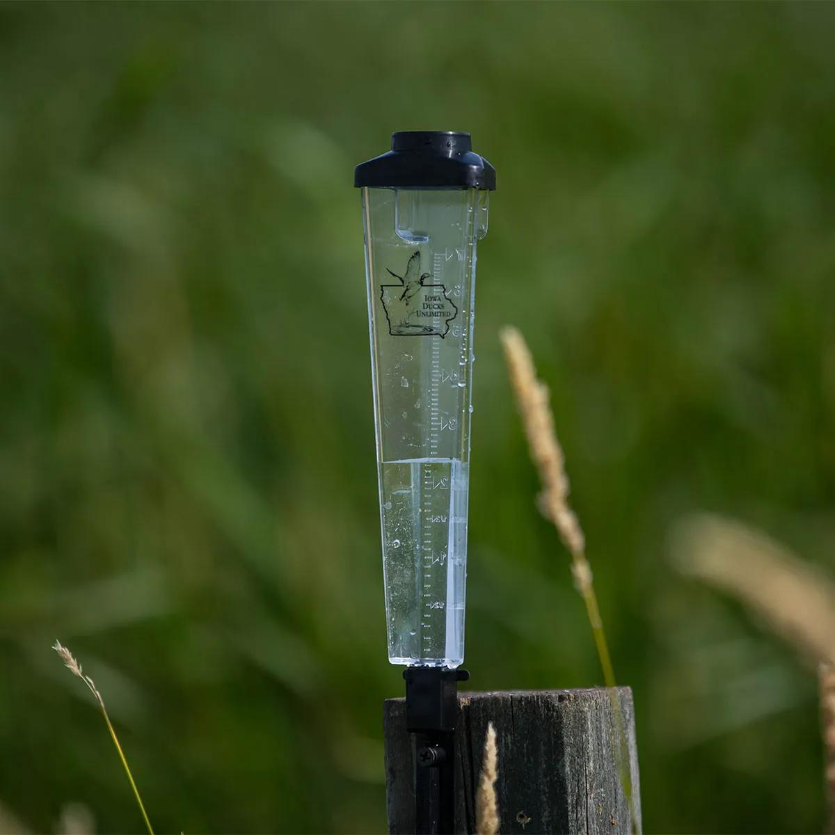 Rain Gauge Triangle Acrylic Stake Mount - 7 in - product view 2